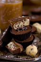 Salted Caramel Cookie Dough Cups