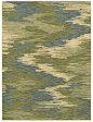 area rug by Shaw Floors in the HGTV collection style "Ethos" color Green..  Ikat inspired design.. and 100% recyclable: 