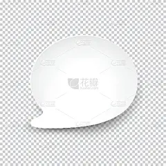 对话气泡框,白色,圆形,纸,透明,在线聊天泡泡,留白,椭圆形,形状,银色