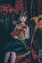 瑜瑜酱 BJD/SDGR娃衣/娃裙 正绢倒大袖旗袍套装*黄铃铛* 仅展示-淘宝网