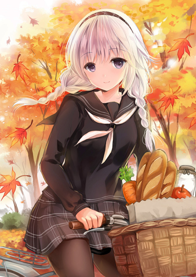 双马尾少女学院风