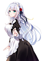 ❤关注公众号：星期五治愈星球，精美插画天天更新
 白髪メイド - きさらぎゆり@お仕事募集中的插画