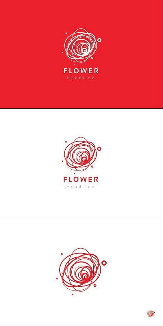 Flower logo template...