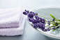 Lavender Flowers in Bowl and Towels by Radius Images on 500px