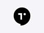 T+ face + chat bubble mark design monogram icon minimal symbol mark logo head human face t chat bubble chat