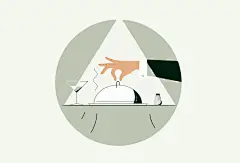 【佳作推荐 | 矢量插画】素雅的色彩搭配，简单的画面组成，惬意无限。by. Joanna Ławniczak(dribbble.com/signup/new)#设计秀# #巴士日记# ​​​​