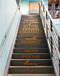 The Honest Company new office from actress and founder Jessica Alba / CB2 #stairs: 