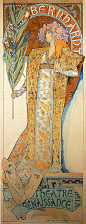 Poster for Victorien Sardou`s Gismonda starring Sarah Bernhardt at the Théâtre de la Renaissance in Paris, 1894 - 慕夏 - WikiArt.org