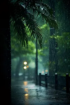 自然大雨暴雨下雨天气图片摄影图