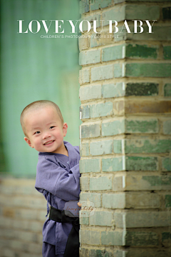 爱你宝贝儿童摄影采集到爱你宝贝中国风外景照