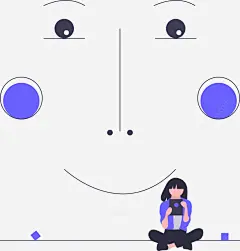 笑脸下的美女ai免抠素材_新图网 https://ixintu.com 笑脸 美女 手绘 插画