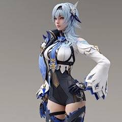木Soul采集到3D/2D-美型参考（脸）