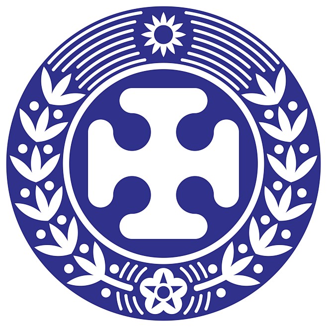 此图案为贺氏家族徽章,中间主题图素由"贺.