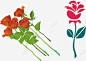 盛开的玫瑰花图标 立体玫瑰花 花玫瑰花 UI图标 设计图片 免费下载 页面网页 平面电商 创意素材