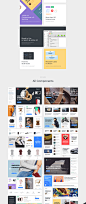 UI Kits : Stylish & Minimalist Pack of 523 UI Components for creating a modern online store, blog, magazine, or online media. Dark & Light Screens in 2 Font Variations. Files can be used as you want – change text styles, colors, add or replace pho