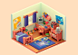 保罗在推特上说：“ Aaaannnddd完成了……#Blender3d #blender#b3d #lowpoly#3D…”