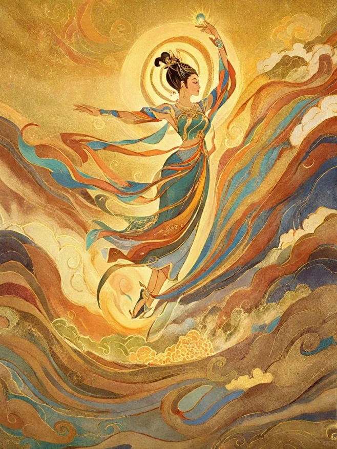 奇域AI｜遇见敦煌之飞天仙女
