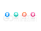 #果冻老师的图标课#图标设计、UI/UX、ICON、果冻图标、图标、Tabbar、标签栏、导航栏、个人中心、线性图标、面性图标、功能性图标、线面图标、线面结合、功能图标