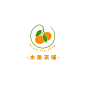 黄白色水果矢量图形现代餐饮促销中文logo