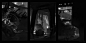 Dystopian Triptych, Andrew Porter : 3 Thumbnails for a Sense Collective painting I'm working on. Just thought together they were a nice little triptych.
