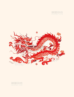 明月2099采集到潮国创意chaopx-龙年IP新年场景