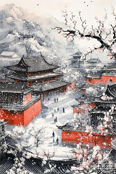 贩剑的美术师采集到红墙碧瓦