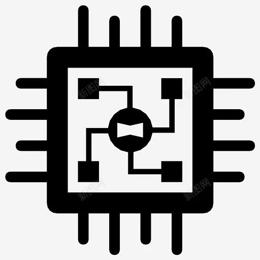 微芯片残留物脉冲图标 icon 标识 标志 UI图标 设计图片 免费下载 页面网页 平面电商 创意素材-花瓣网