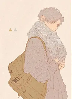 作者：插画师ミリグラム 大神板绘一组小哥哥，教你色彩搭配~1