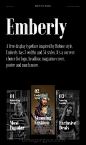 Emberly Free Typeface / 54 Styles Rajesh Rajput :  