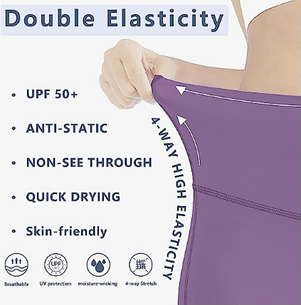 Amazon.com: kowlion Girls Yoga Shorts with Pocket UPF 50+ Quick Drying ...