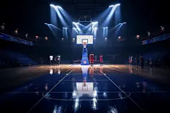 运动篮球馆投球篮筐图片摄影图