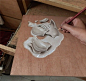 木板上的逼真3D画