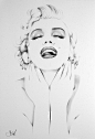 Marilyn Minimal by IleanaHunter on deviantART