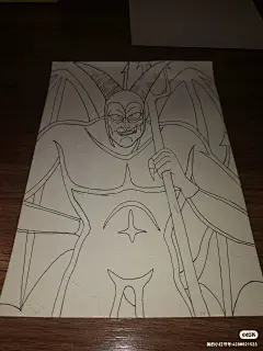 手绘龙珠人物恶魔人