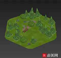 【新提醒】杉树林 森林 树林 丛林游戏场景模型-场景模型区 (cg009) 游美网
