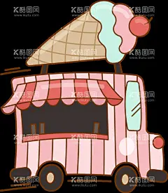 移动餐车png  - 源文件下载【酷图网】移动餐车png,流动餐车,小吃车,png免抠图,手绘