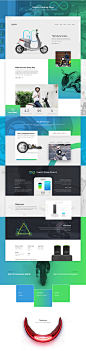 Gogoro landing page concept on Behance