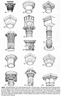 【绘画参考】希腊古典风格石柱参考~想要画古典风格的建筑可以参考一下这组石柱，有很多纹路细节值得学习喔~