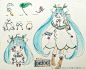 因为主题是北海道之冬，最终选定的这只雪初音主要融合的是北海道的阿依努族服饰风格，特色的铃兰和秋田蕗，比起2号要契合主题得多。至于你说像蒙古人我找了阿依努族的传统服饰给你看，最后那图是shaman king的可洛洛和霍洛霍洛 服装非常有北海道特点@五月病型猫又 这样就能明白4号服装的来历了吧？