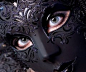 woman in a fancy mask