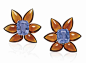 Lot 52 – A PAIR OF SAPPHIRE AND CITRINE FLOWER BROOCHES, BY TAFFIN

Comprising two flower brooches, each centering upon a cushion-cut sapphire, to the pear-shaped cabochon citrine petals, mounted in platinum
Each signed Taffin, nos. 317 and 318
With repor