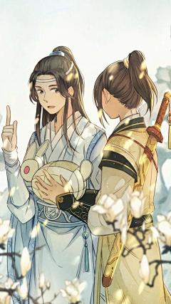 二次元古风少年，魔道祖师壁纸，男男，耽美，甜腐系列图片