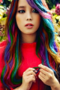 Hair Chalking: The Newest Hair Trend; sounds fun! Maybe one day... #人像#