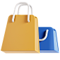 Shopping Bags 3D Illustration