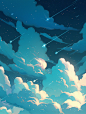 美轮美奂星云天空插画！Midjourney 素材关键词分享