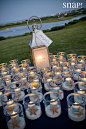 beautiful decorating idea for a party/wedding. nothing like little tea lights !: 