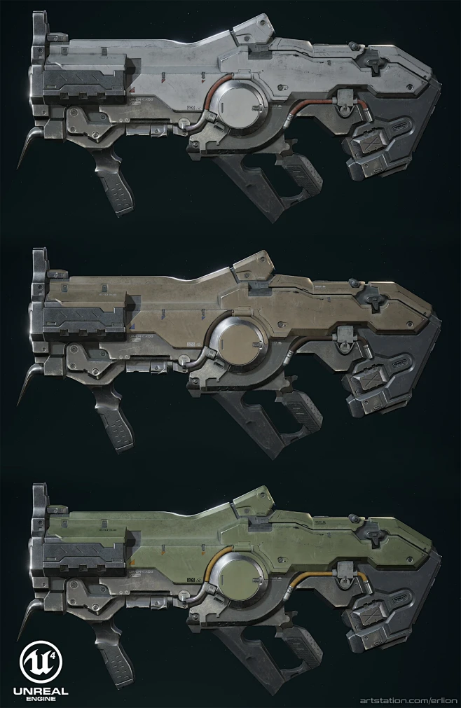Plasma Rifle (Doom fan art),武器 Special thanks to my mentor Alexander ...