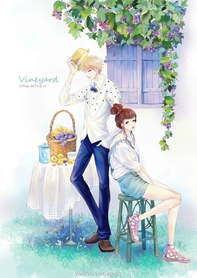 自由插画师褚迪作品