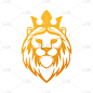 Lion Logo Vector Design Illustrator. Vintage Luxury Lion Head Logo Design Template. Abstract Lion Shield Logo Vector Design