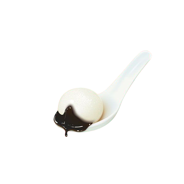 元宵，汤圆素材png，勺子